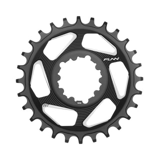 FUNN Solo DX Narrow-Wide 28T Chainring For SRAM Direct Mount Non-Boost 6mm Offset - Black