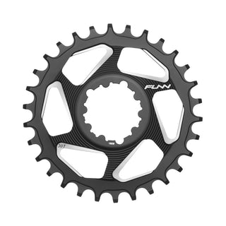 FUNN Solo DX Narrow-Wide 30T Chainring For SRAM Direct Mount Non-Boost 6mm Offset - Black