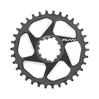 FUNN Solo DX Narrow-Wide 34T Chainring For SRAM Direct Mount Boost 3mm Offset - Black
