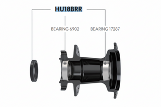 FUNN Rear Hub Bearing Kit For 142–148mm Boost Hubs