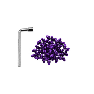 FUNN Regular Pedal Pin Set M4 x 6mm For Mamba Ripper and Python Pedals - Purple