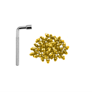 FUNN Regular Pedal Pin Set M4 x 6mm For Mamba Ripper and Python Pedals - Gold