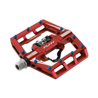 FUNN Mamba SPD Clipless MTB Single Sided Pedal Pair - Red