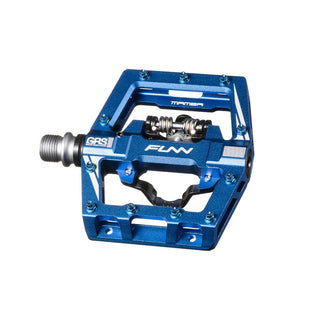 FUNN Mamba S SPD Clipless MTB Single Sided Pedal Pair - Blue