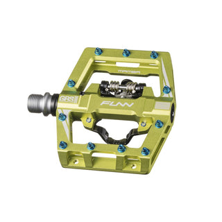 FUNN Mamba S SPD Clipless MTB Single Sided Pedal Pair - Wasabi