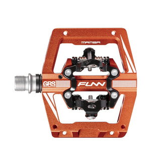 FUNN Mamba S SPD Clipless MTB Double Sided Pedal Pair - Orange