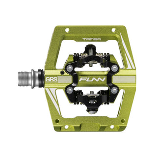 FUNN Mamba S SPD Clipless MTB Double Sided Pedal Pair - Wasabi