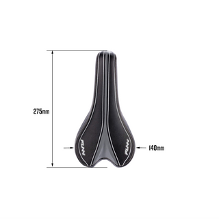 FUNN Launch II Saddle CrMo Rails Water Resistant PVC - Black