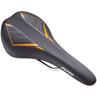 FUNN Skinny MTB Saddle CrMo Rails Vinyl Leather Cover - Orange