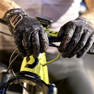 FIVE XR-Lite Tattoo Full Finger Gloves - Black/Gold