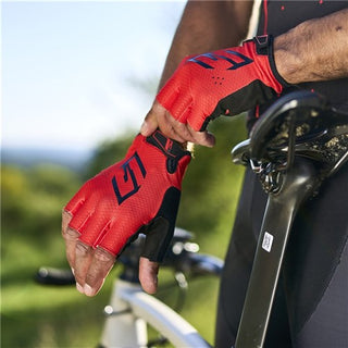 FIVE RC3 Gel Half Finger Gloves - Red