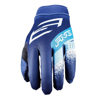 FIVE XR-Lite Full Finger Gloves - Stripes Blue