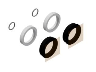 DT Swiss Main Seal Kit 35 Dust Seal & Foam