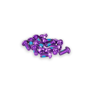 FUNN Disc Rotor Bolts 10mm M5 15 Piece Pack - Purple