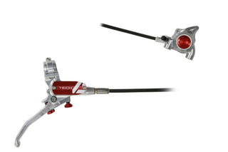 Hope Tech 4 X2 FM Brake Front Black Cable - Silver/Red