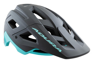 Adura Ascent+ Shield-X Helmet - Matte Black/Turquoise