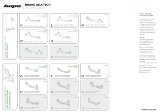 Hope Brake Caliper Mount IS Rear PM 160 - Black