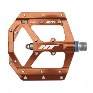 HT AE03 Pedals (Alloy/CNC CRMO) - Root Beer