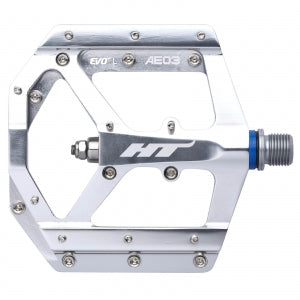 HT AE03 Pedals (Alloy/CNC CRMO) - Silver