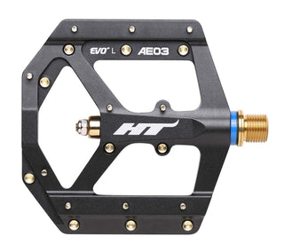 HT AE03T Pedals (Alloy/CNC Ti - 80kg rider max) - Black