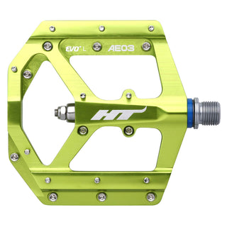 HT AE03 Pedals (Alloy/CNC CRMO) - Apple Green