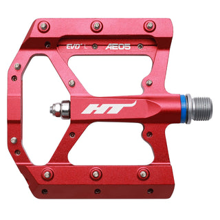 HT AE05 Pedals (Alloy/CNC CRMO) - Red