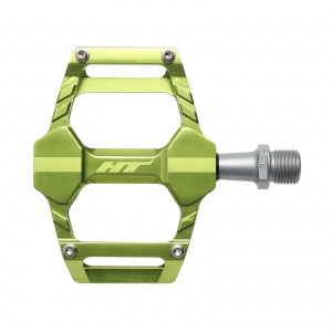 HT AR06 Pedals (Alloy/CNC CRMO) - Apple Green