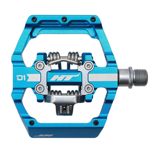 HT D1 Pedals (Alloy/CNC CRMO) - Marine Blue