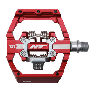 HT D1 Pedals (Alloy/CNC CRMO) - Red