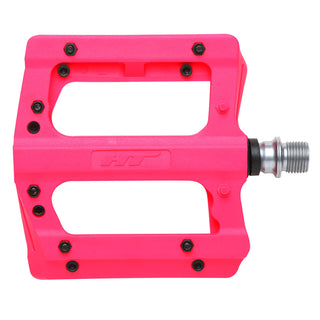 HT PA12A Pedals (Nylon/CNC CRMO) - Neon Pink