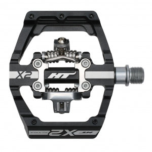 HT X2 Clipless BMX Pedals (Alloy/CNC CRMO) - Black