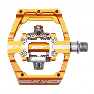 HT X2 Clipless BMX Pedals (Alloy/CNC CRMO) - Orange