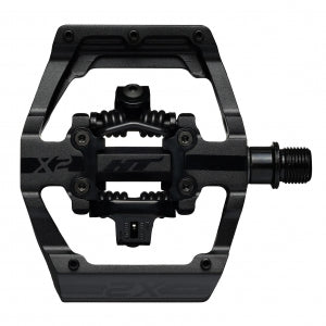 HT X2 Clipless BMX Pedals (Alloy/CNC CRMO) - Stealth Black