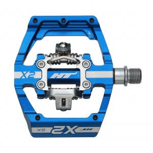 HT X2-SX Clipless BMX Pedals (Alloy/CNC CRMO) - Royal Blue