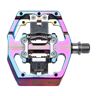 HT X3 Clipless MTB Pedals (Alloy/CNC CRMO) - Oil Slick