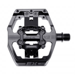 HT X3 Clipless MTB Pedals (Alloy/CNC CRMO) - Stealth Black