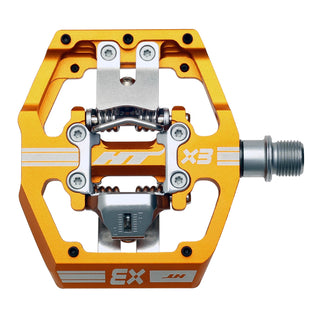 HT X3 Clipless MTB Pedals (Alloy/CNC CRMO) - Orange