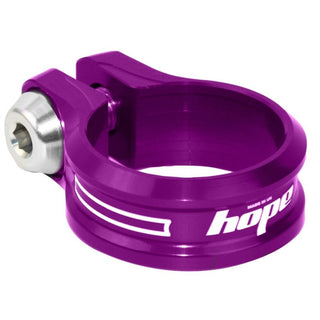 Hope Seat Clamp Bolt Up - 38.5mm Purple