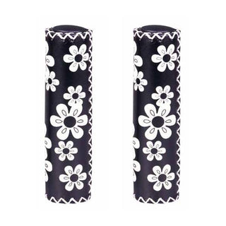 KWT Cruiser Bike Grips 130mm - Black Floral