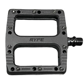 RYFE Launcher MTB Flat Pedals Nylon Fibre Composite With Sealed Bearings - Black