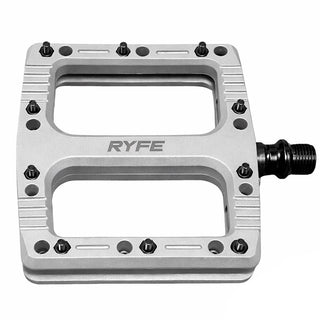 RYFE Launcher MTB Flat Pedals Nylon Fibre Composite With Sealed Bearings - Grey