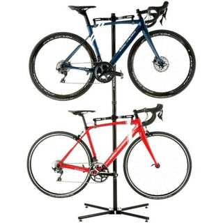 Minoura P-500AL-7S Free Standing Pair Stand 2 Bike - Black