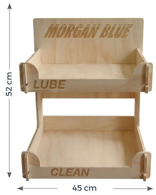 Morgan Blue MOR Z TWOSHELF Two Shelf Counter Wooden Display