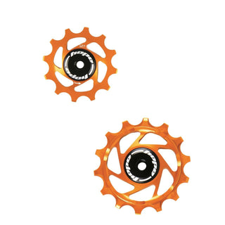 Hope Jockey Wheels Pair - 14 Teeth Orange