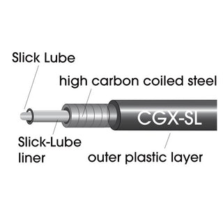 Jagwire Outer Brake Cable Housing - CGX-SL With Slick Lube Liner For Smooth Braking
