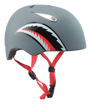 Pit Shark Kids Helmet - Matte Black