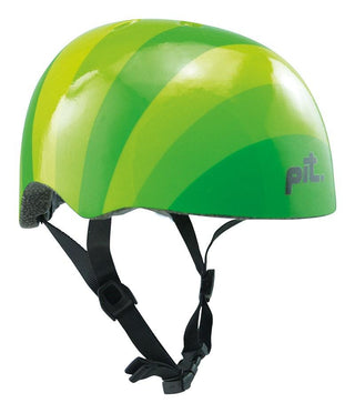 Pit Urban Stripes Adult Helmet - Green