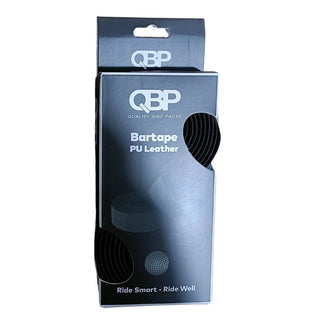 QBP PU Leather Handlebar Tape - Black