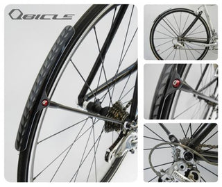 QBP Qbicle Tangent Road Bike Fender 700C 18–25C - Lightweight Alloy Stay