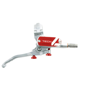 Hope Tech 4 Master Cylinder Complete Right Hand - Silver/Red